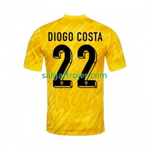 Portugal Diogo Costa 22 Fodboldtrøjer Målmand Hjemmebanesæt 2024 Kort ærmer Portugal Diogo Costa 22 Fodboldtrøjer Målmand Hjemmebanesæt 2024 Kort ærmer